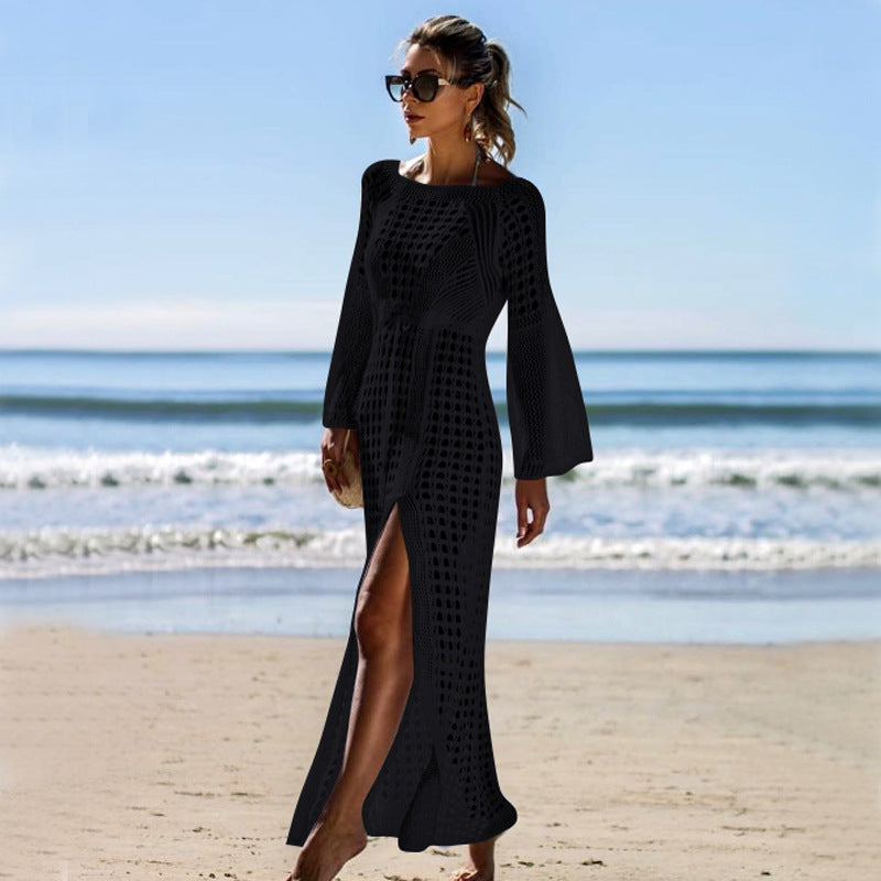 Stylish Crochet Beach Maxi Cover-Up for Women