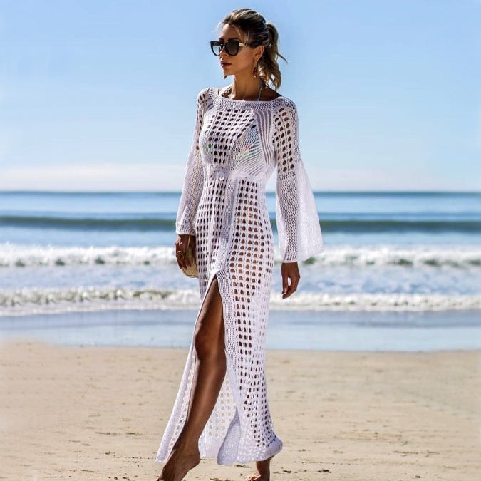 Stylish Crochet Beach Maxi Cover-Up for Women