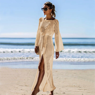 Stylish Crochet Beach Maxi Cover-Up for Women