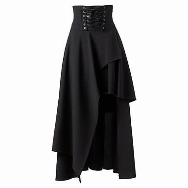 Damen Eleganter asymmetrischer Rock mit Schnürung ModeGeist