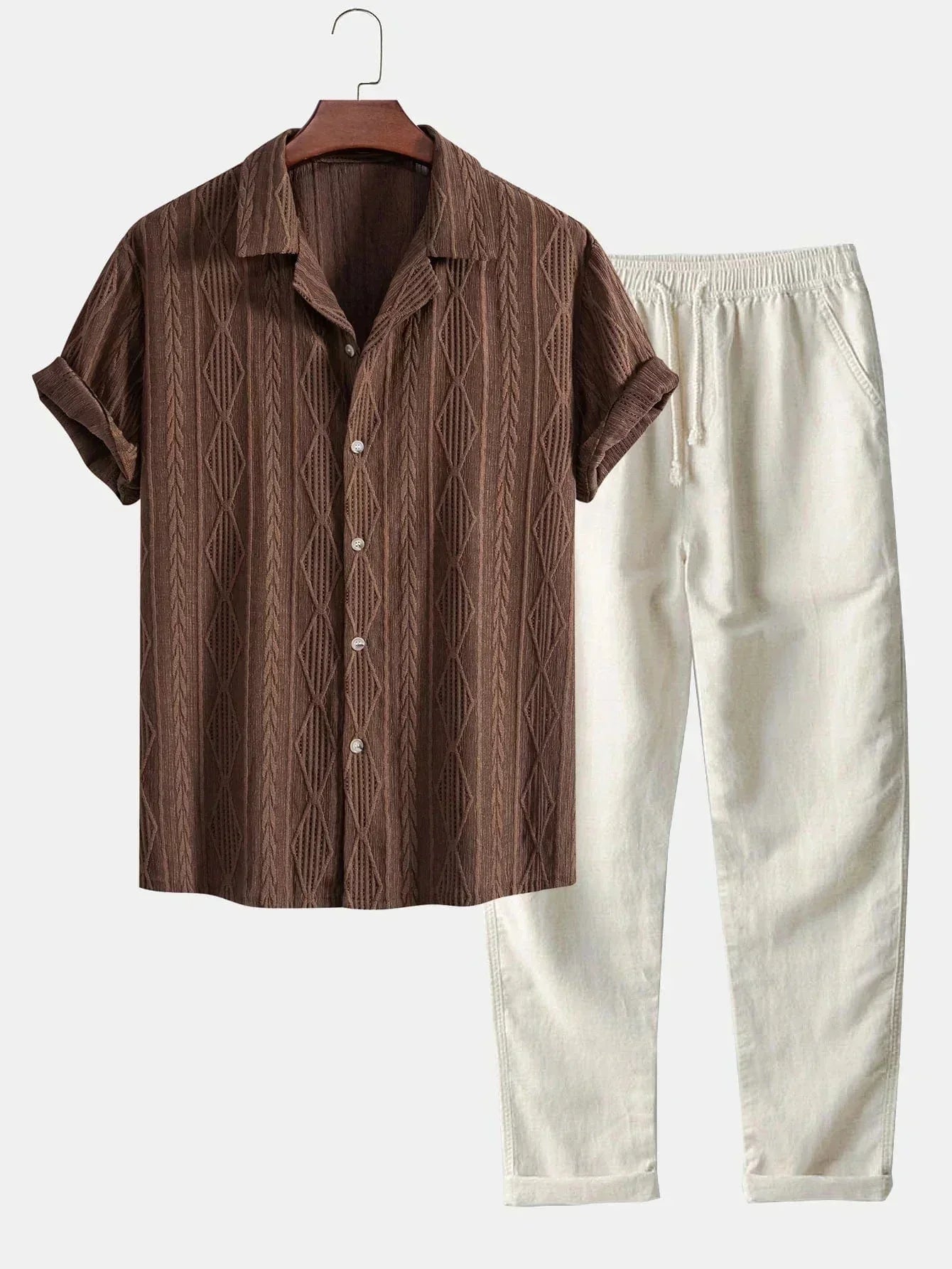 ARIANO LEINEN-SET: HEMD UND HOSE