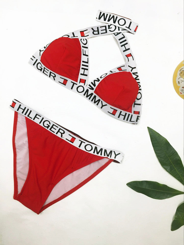 Bikini-Set mit breiten, verstellbaren Trägern und elastischem Bund für Damen von MODEGEIST