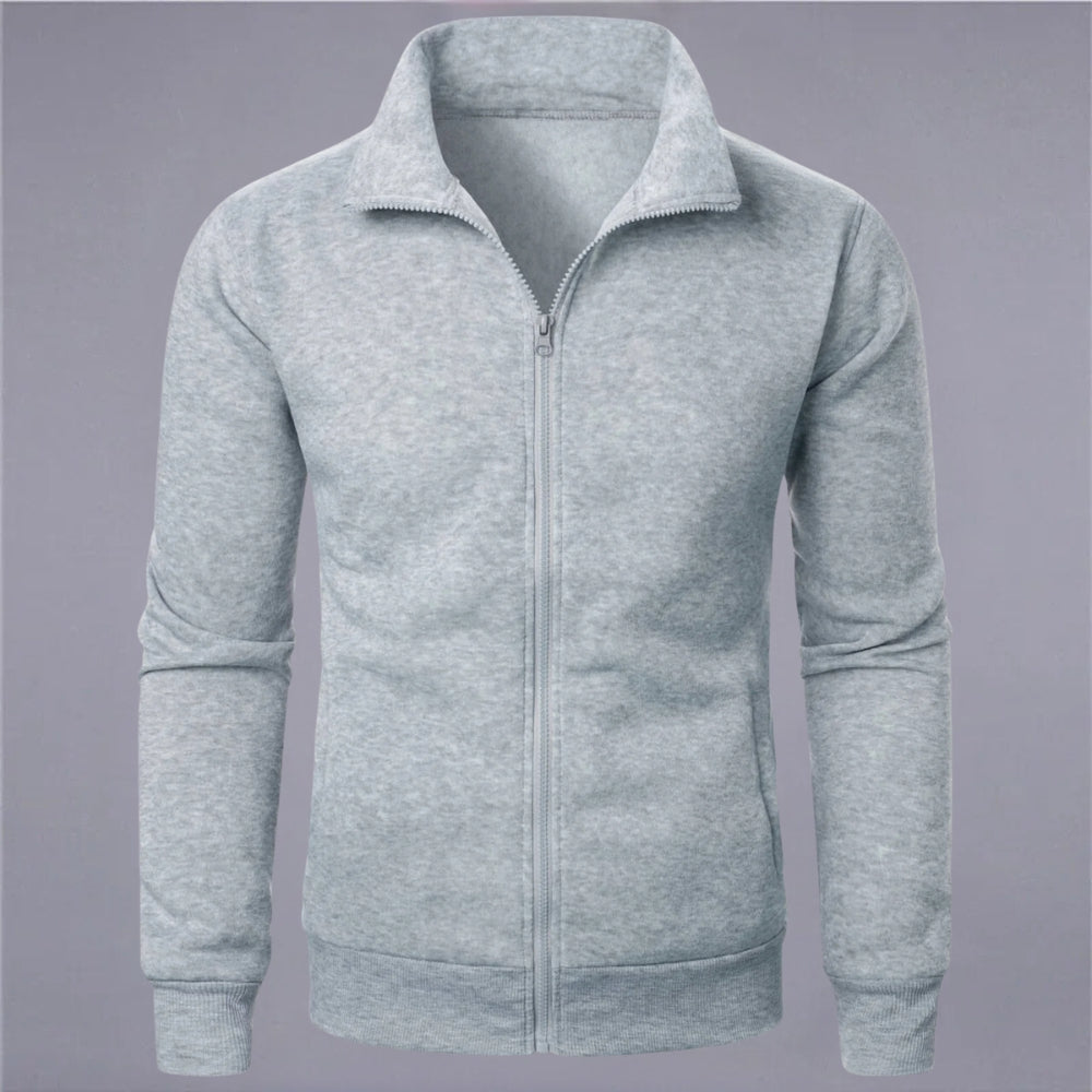 ModeGeist | Klassisches Sweatshirt mit Reißverschluss Baumwollmischung Komfort und Stil