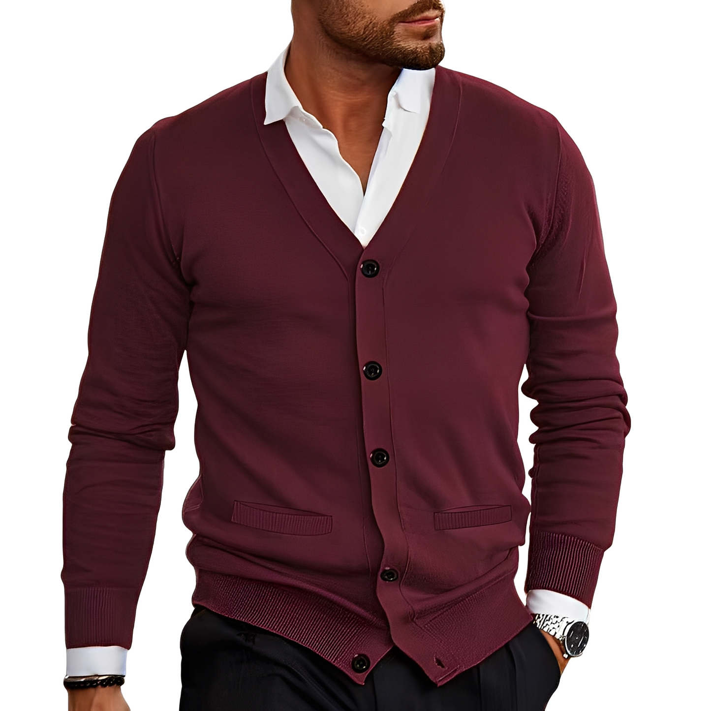 ModeGeist | Lässiger, einfacher Cardigan für Männer
