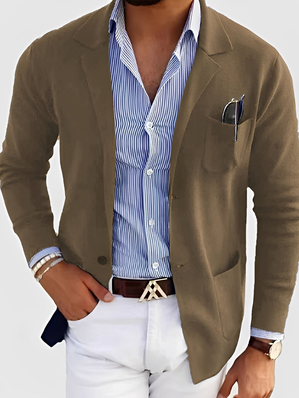 ModeGeist | Eleganter Blazer mit Taschen für Männer