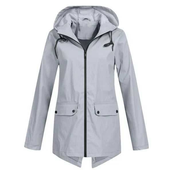 ModeGeist | Trendy Damen Regenjacke mit Kapuze