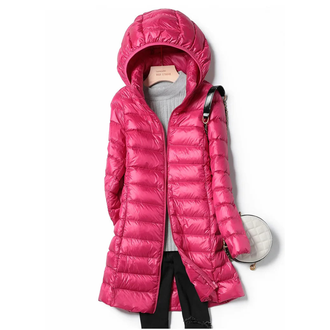 ModeGeist | Winterdoppeljacke für Frauen Lang