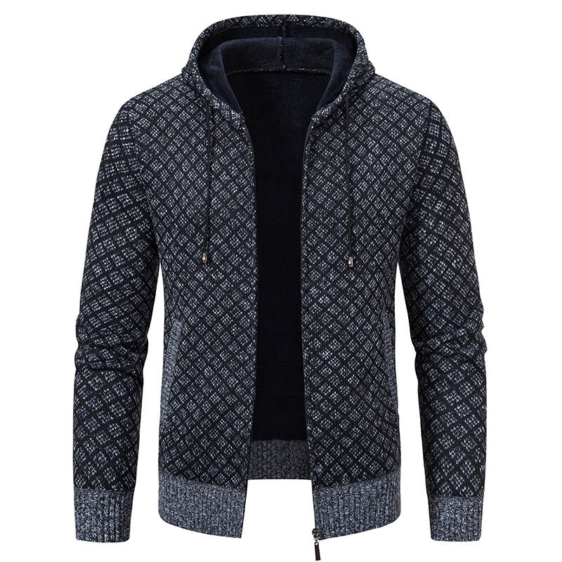 ModeGeist | Elegante, schlanke Jacke mit Kapuze für Männer