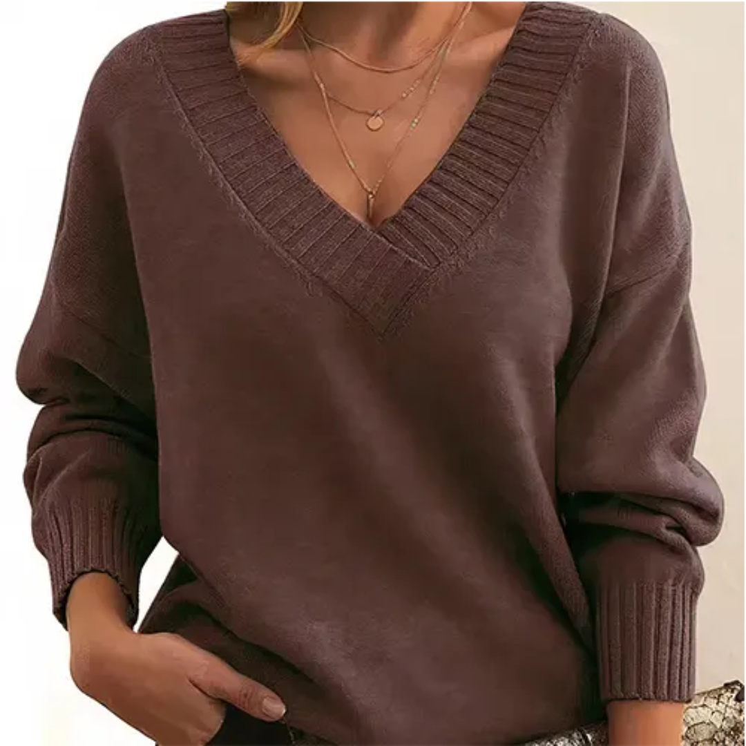 ModeGeist | Pullover Winter V-Ausschnitt für Frauen
