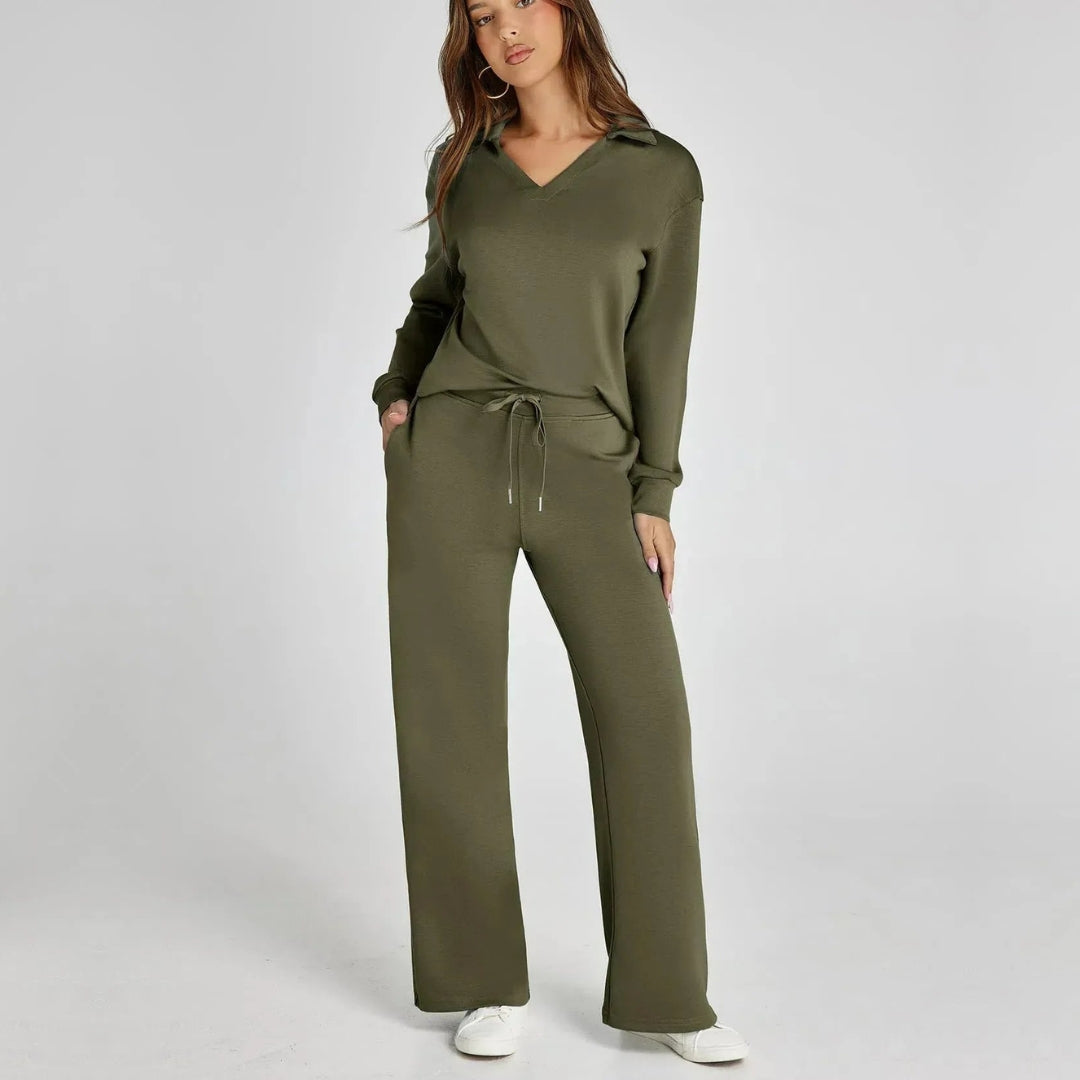 ModeGeist | Damen Loungewear Satz mit Weiten Hosen