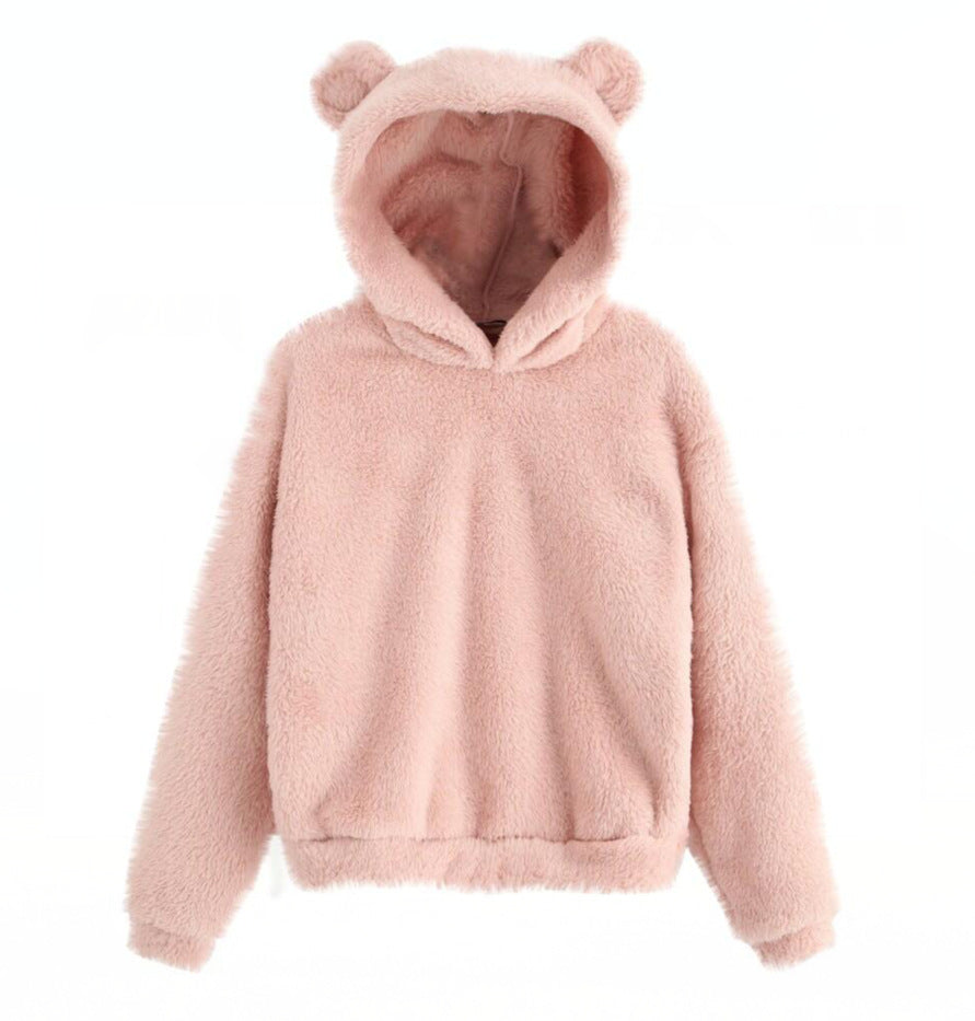 Modischer Kapuzenpullover mit Bärenmotiv von Fudus