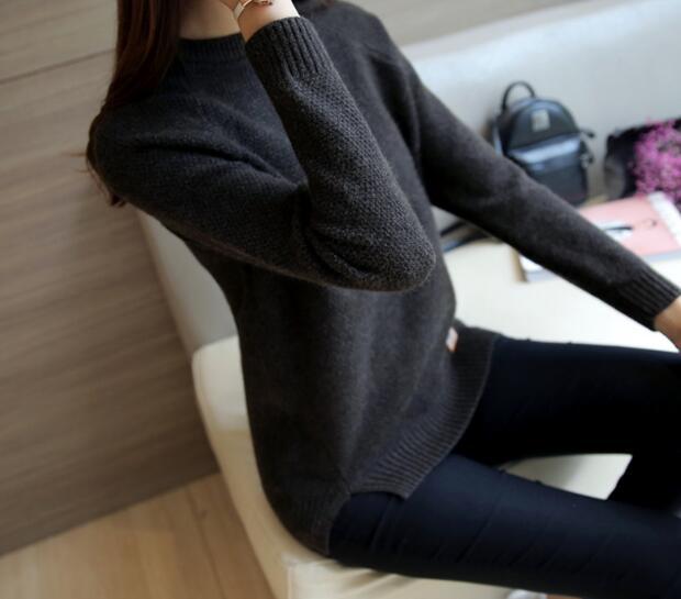Damen eleganter Strickpullover mit strukturiertem Gewebe ModeGeist