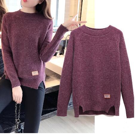 Damen eleganter Strickpullover mit strukturiertem Gewebe ModeGeist