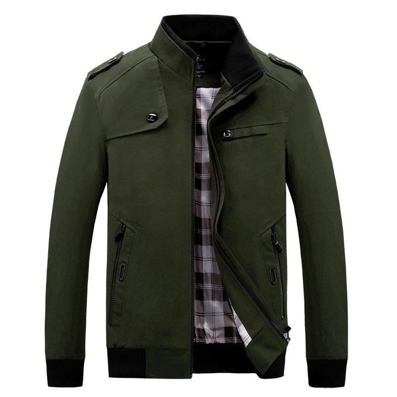 Herren stylische Freizeitjacke im modernen Biker-Stil ModeGeist