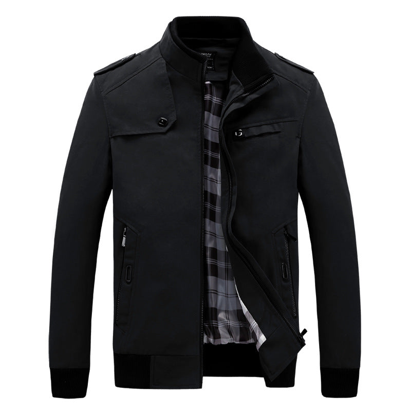 Herren stylische Freizeitjacke im modernen Biker-Stil ModeGeist