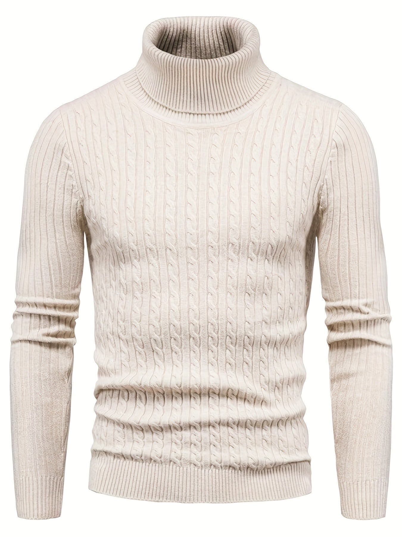 ModeGeist | Kabelstrick Rollkragenpullover Weich und Warm Perfekt für Herbst und Winter