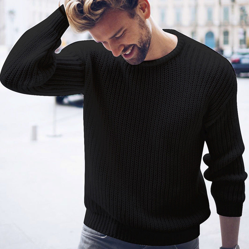 Herren lässiger Pullover mit luftiger Struktur ModeGeist