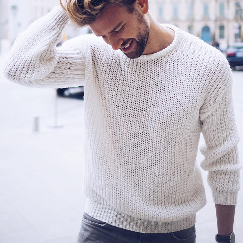 Herren lässiger Pullover mit luftiger Struktur ModeGeist