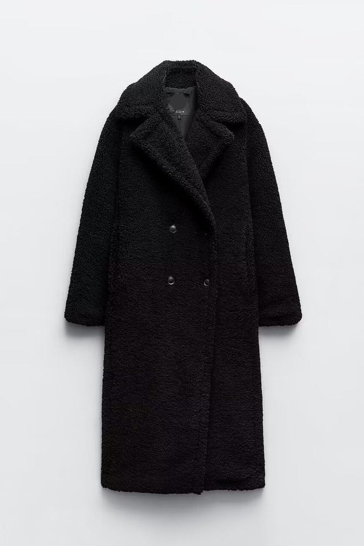 ModeGeist | Langer Teddymantel für Damen Im Trend