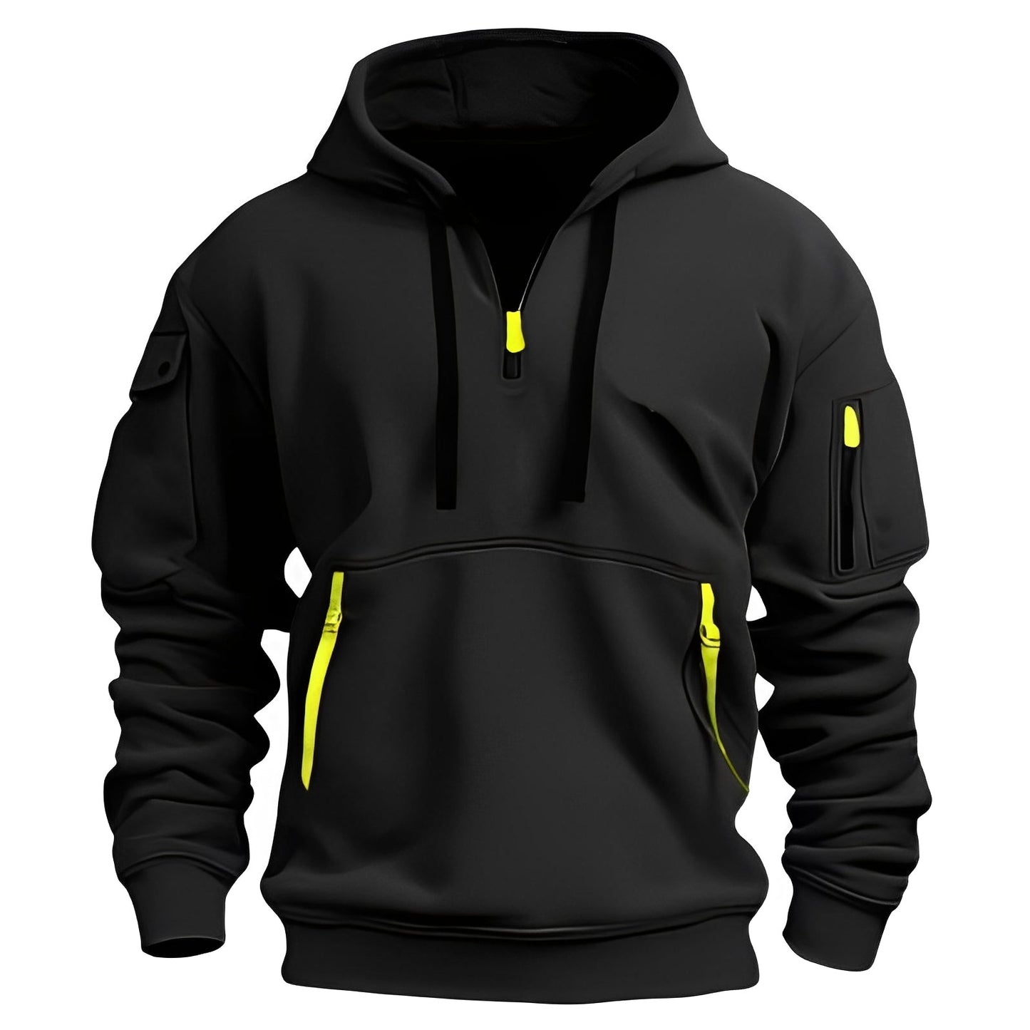 ModeGeist | Locker Hoodie mit Halbzip für Männer