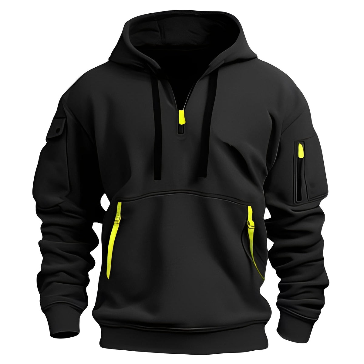 ModeGeist | Locker Hoodie mit Halbzip für Männer