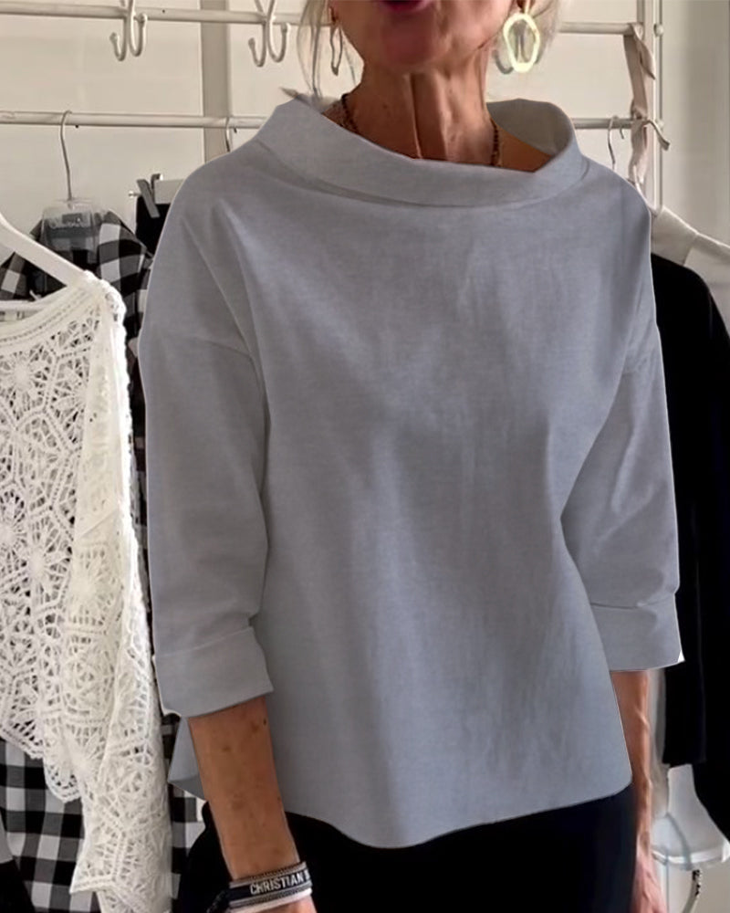 Fudus Solid-Color Sweatshirt