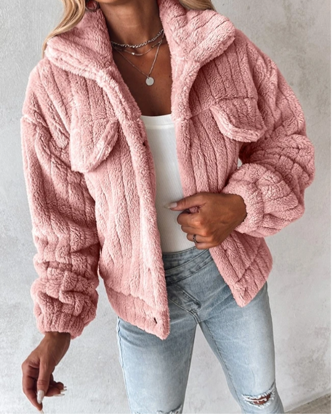 ModeGeist | Teddyjacke für Frauen - Kurz