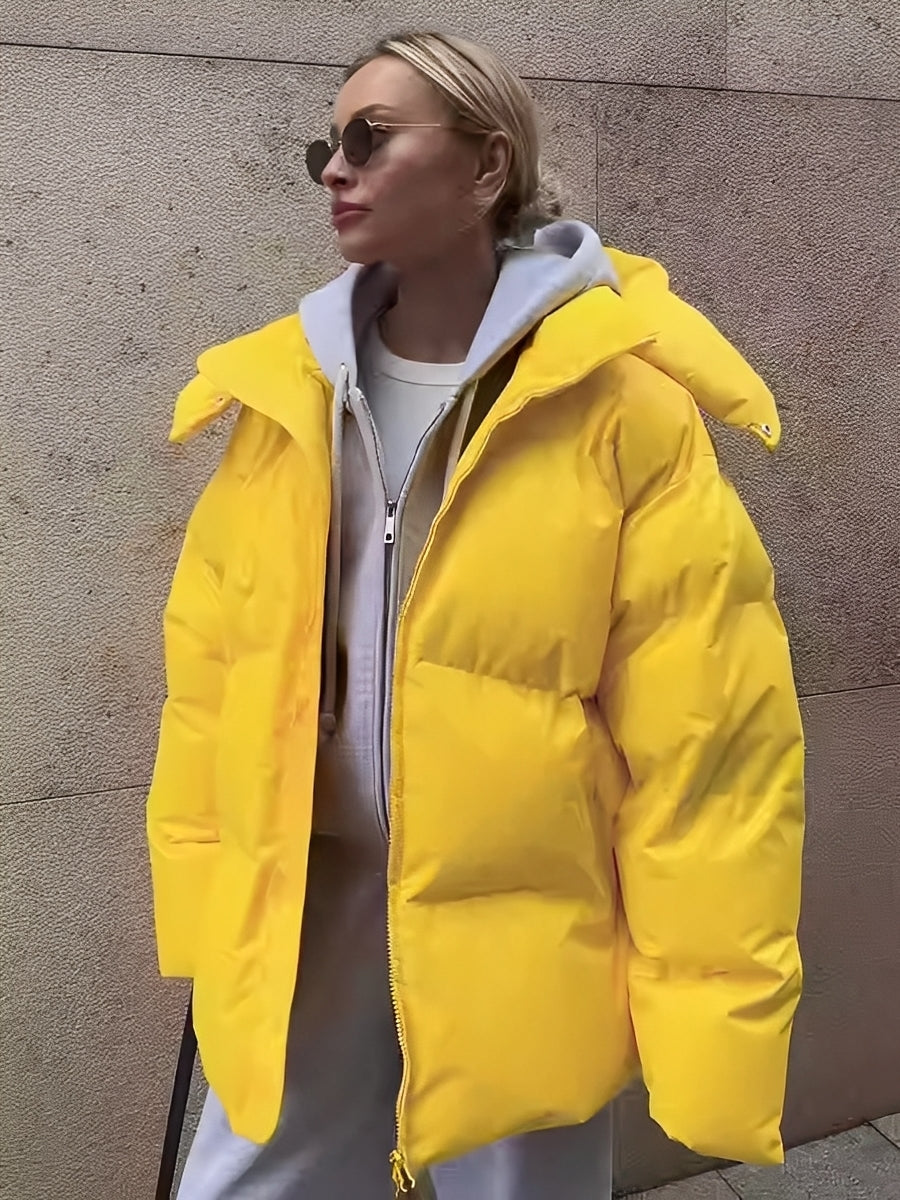 ModeGeist | Warme, gepolsterte, lässige Jacke für Frauen