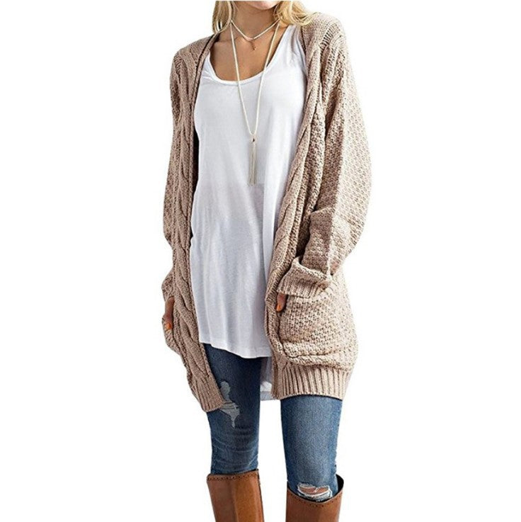 Damen Strickjacke in offener Form mit oversized Schnitt ModeGeist