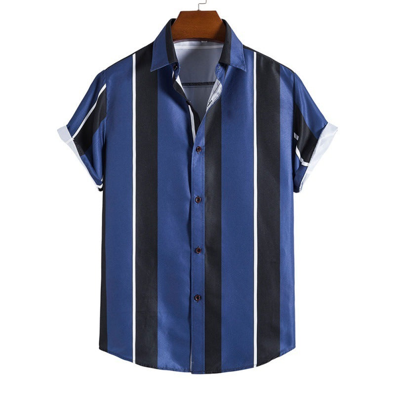 Modernes Herren-Freizeit Hemd im Retro-Stil