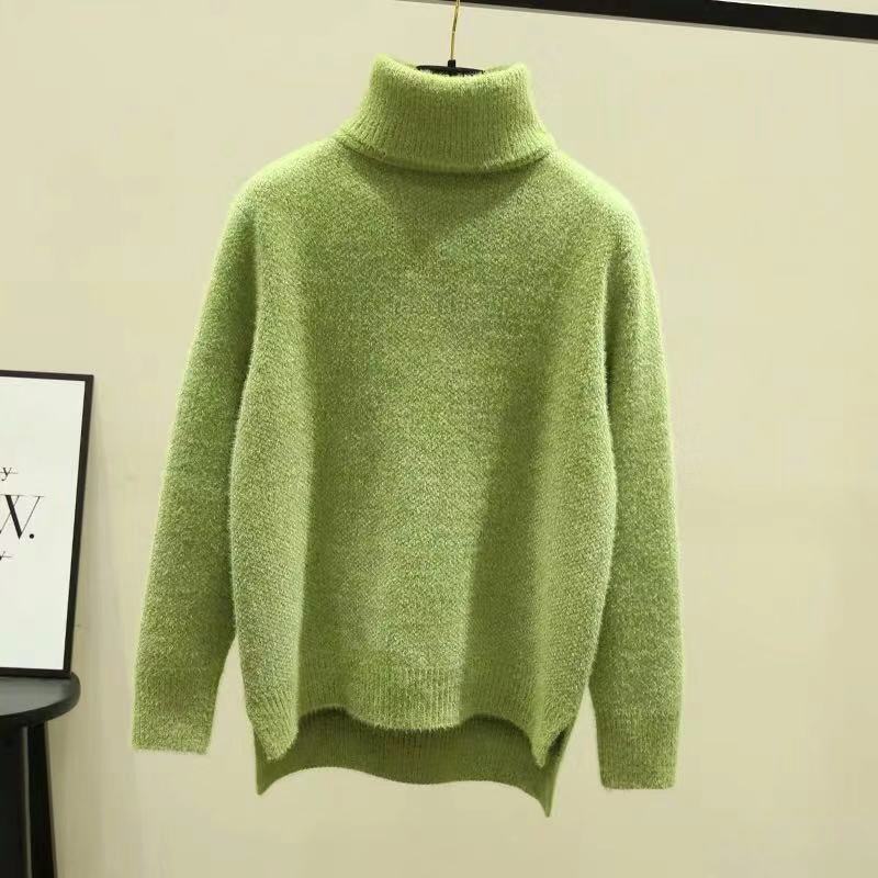 Damen Oversized Rollkragenpullover aus weichem Strick ModeGeist