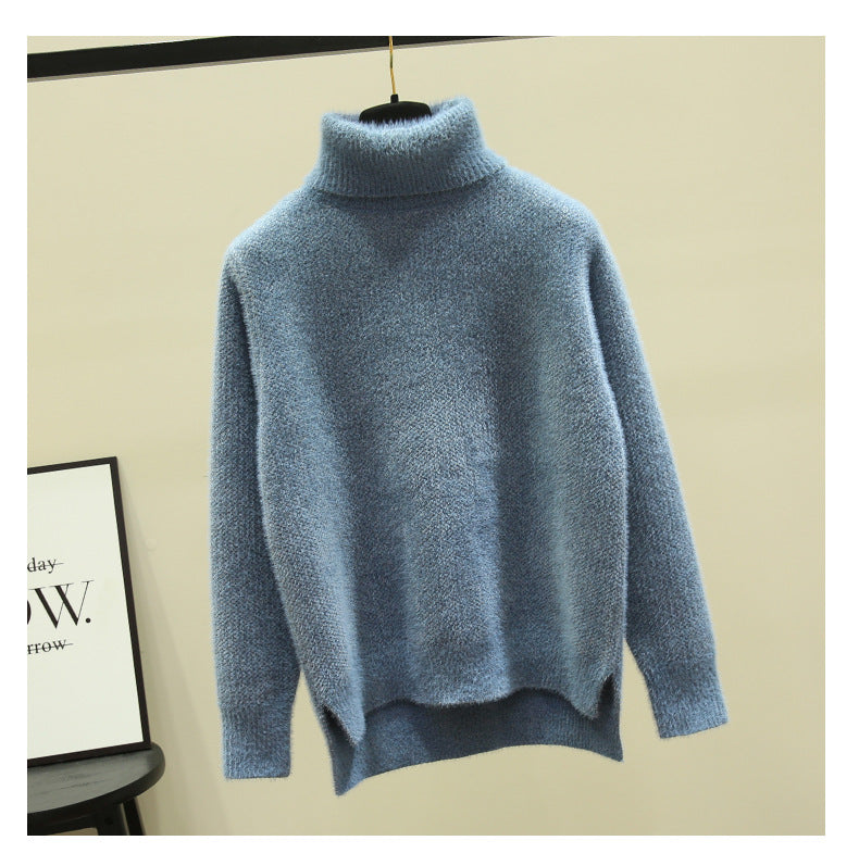Damen Oversized Rollkragenpullover aus weichem Strick ModeGeist