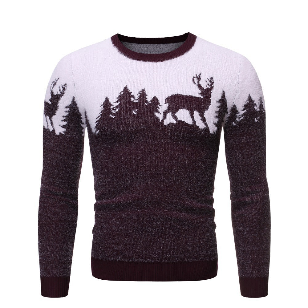 Herren gemütlicher Pullover mit Motivprint ModeGeist