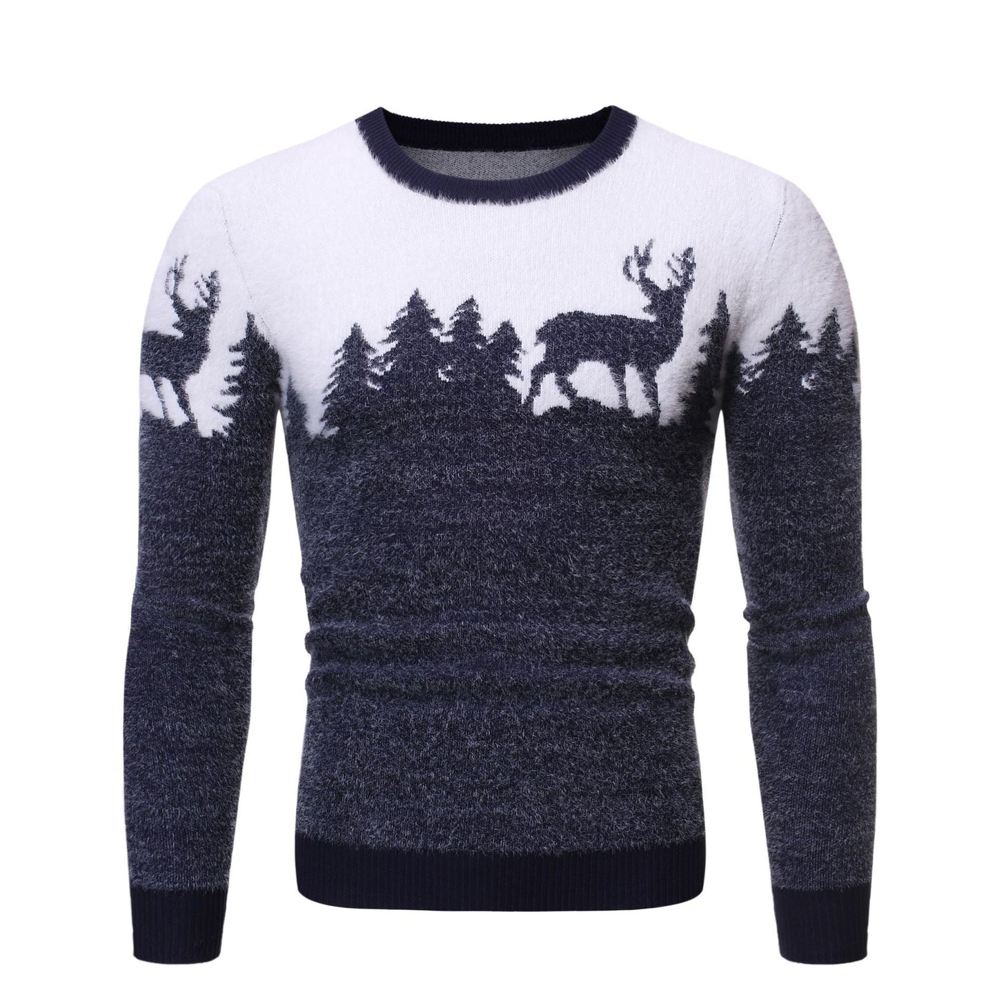 Herren gemütlicher Pullover mit Motivprint ModeGeist