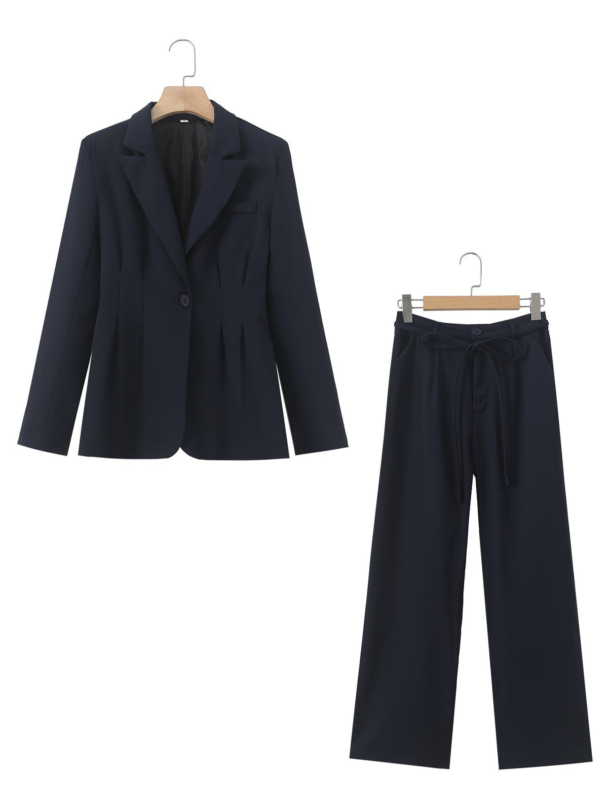 2024 Navy Blazer Outfit, Two-Piece Set