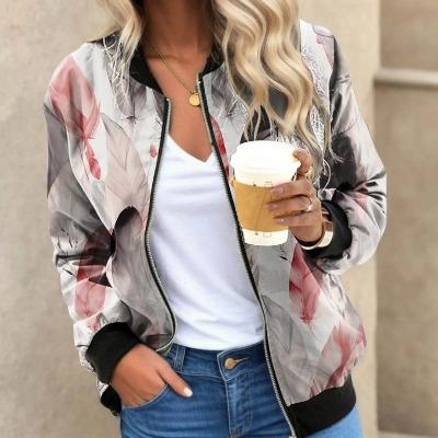 ModeGeist | Blazer mit Lebhaften Blumen für Frauen
