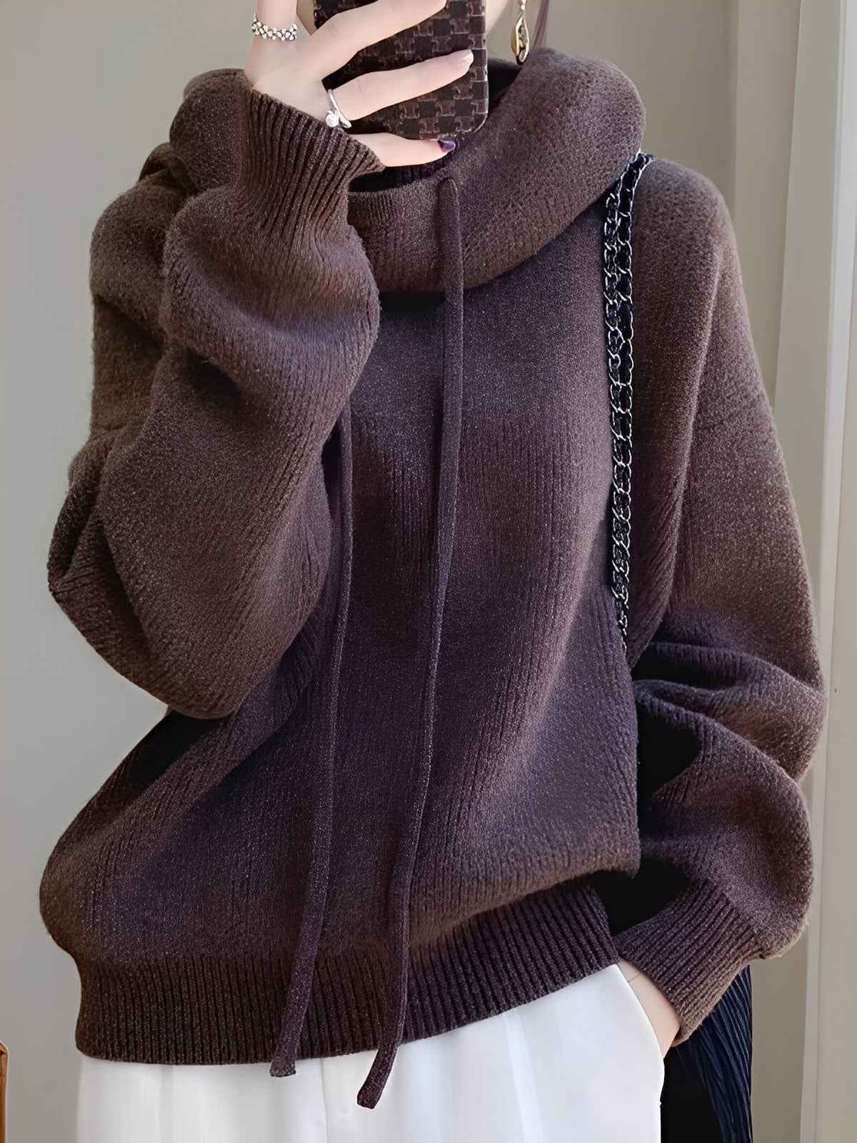 ModeGeist | Warme, weiche Woll-Hoodie für Frauen