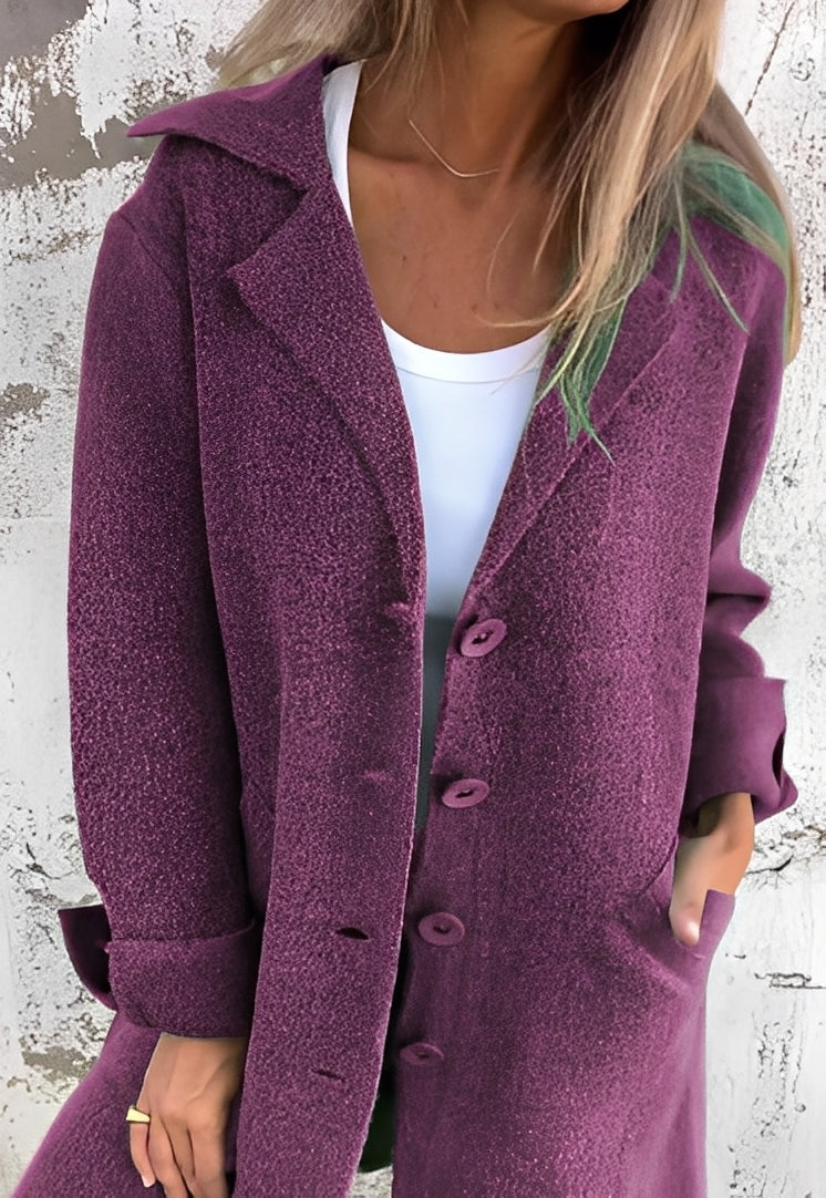 ModeGeist | Lässiger langer Strickmantel für Frauen