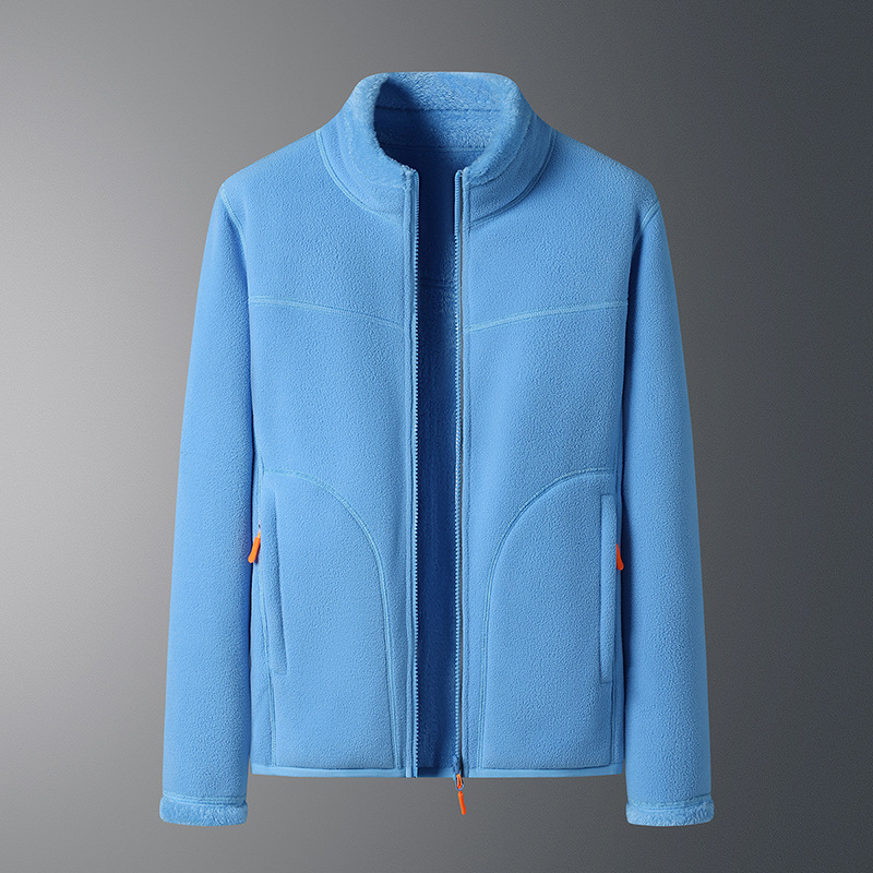 Kuschelige Fleecejacke mit langen Ärmeln und Reißverschlusstaschen von Kouvara