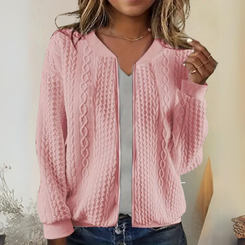 ModeGeist | Bequeme Zipperjacke für Damen