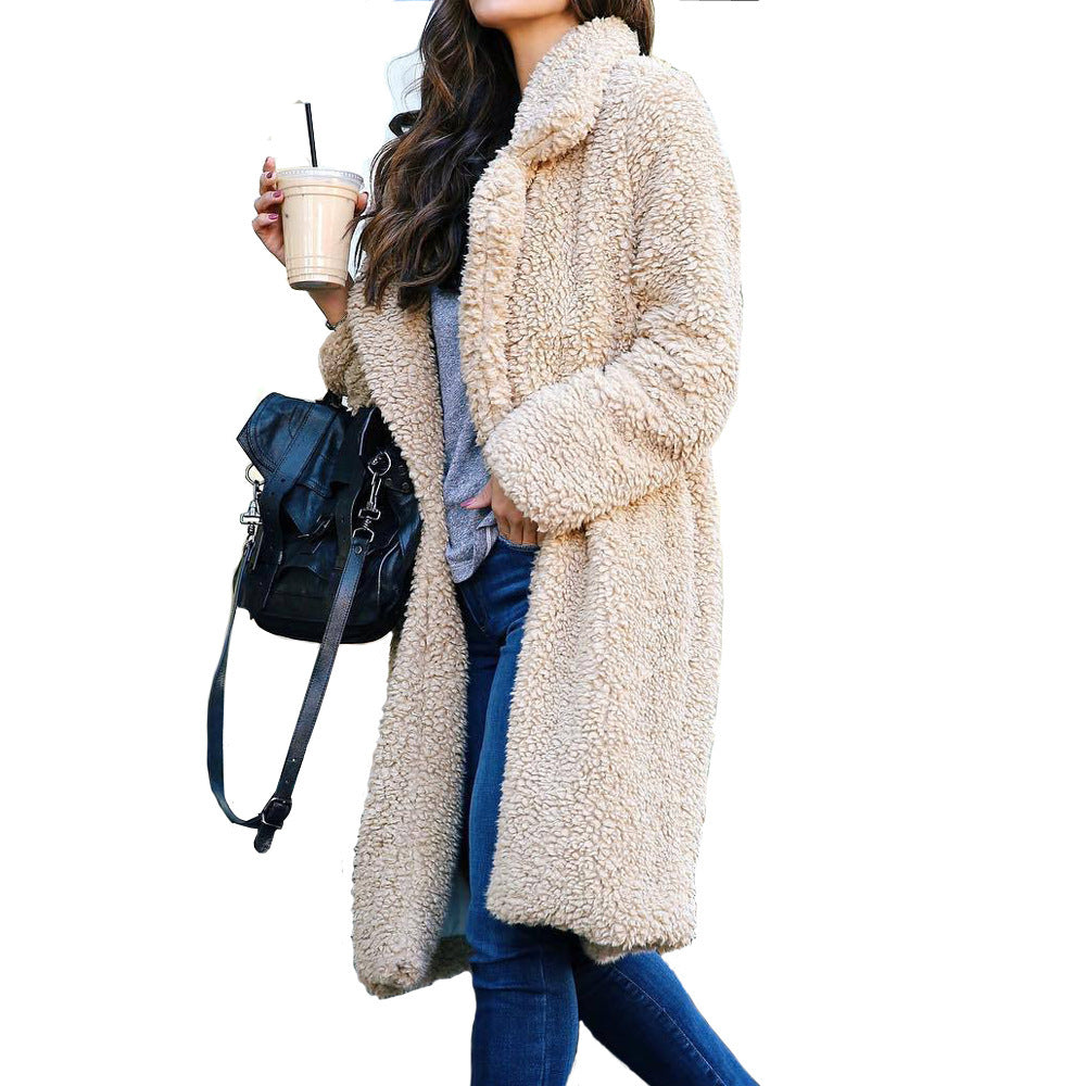 Damen Teddyfell Mantel ModeGeist