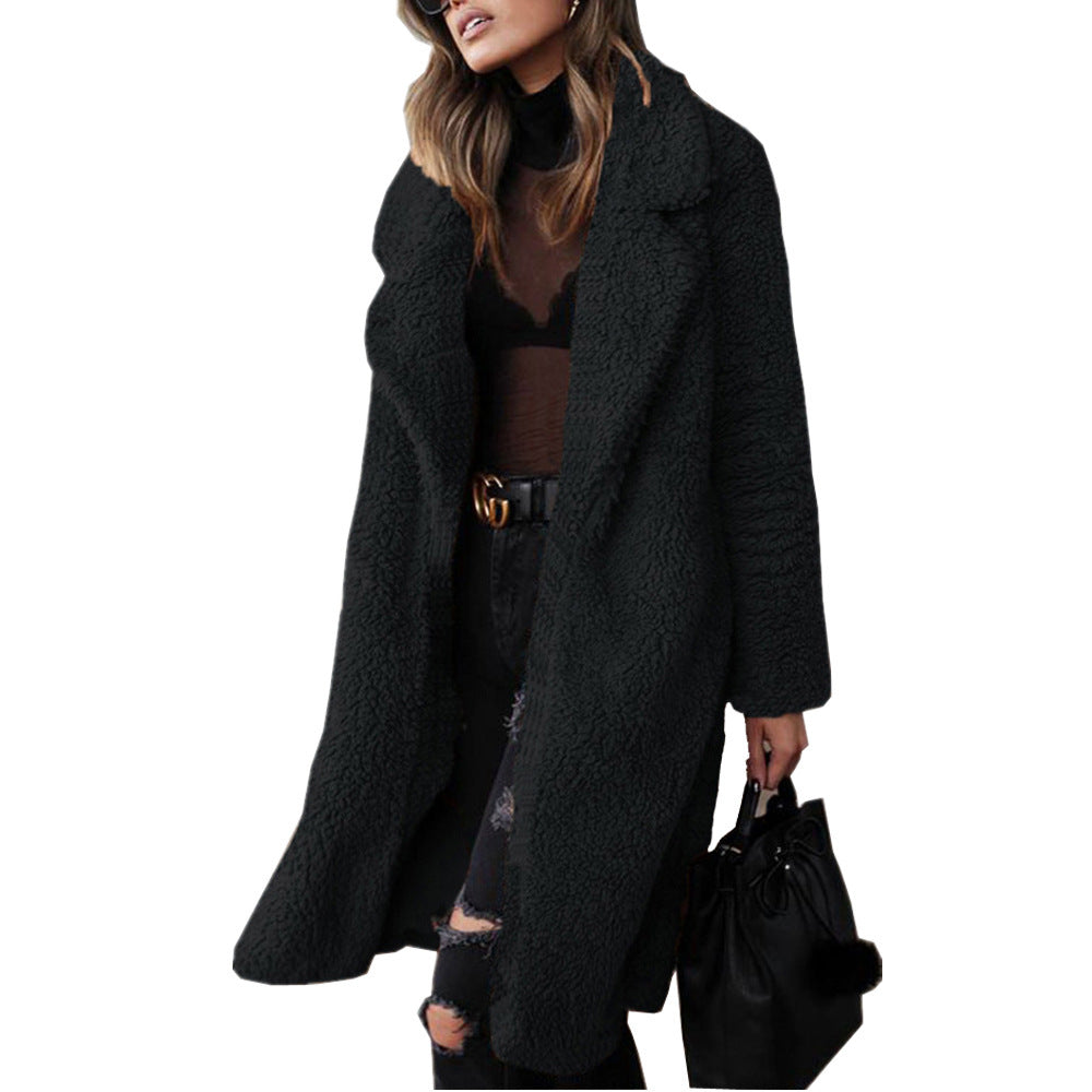 Damen Teddyfell Mantel ModeGeist