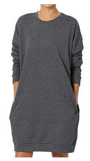 Damen Sweatkleid mit praktischen Taschen und lässigem Schnitt ModeGeist