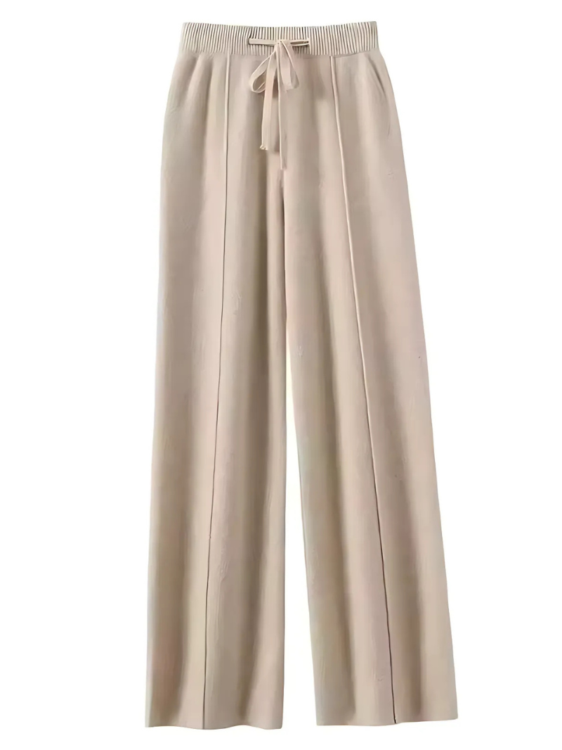 ModeGeist | Die Strickhose mit Weitem Bein für Stilvolle Gemütlichkeit