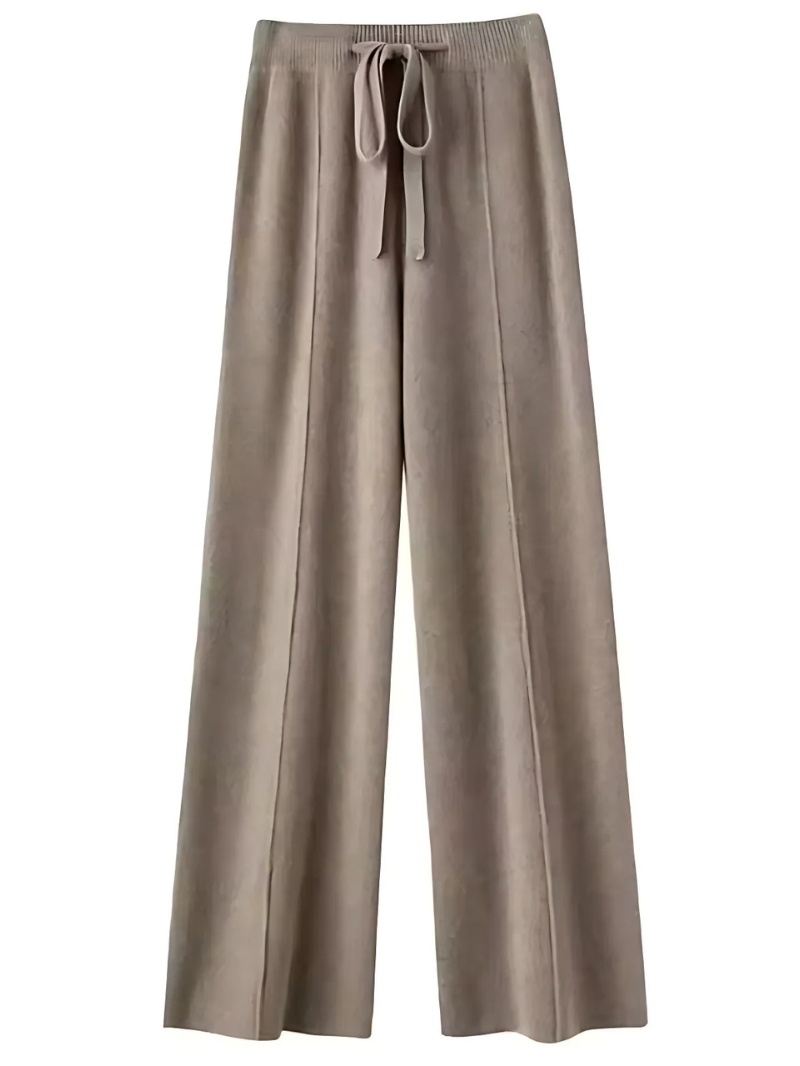 ModeGeist | Die Strickhose mit Weitem Bein für Stilvolle Gemütlichkeit