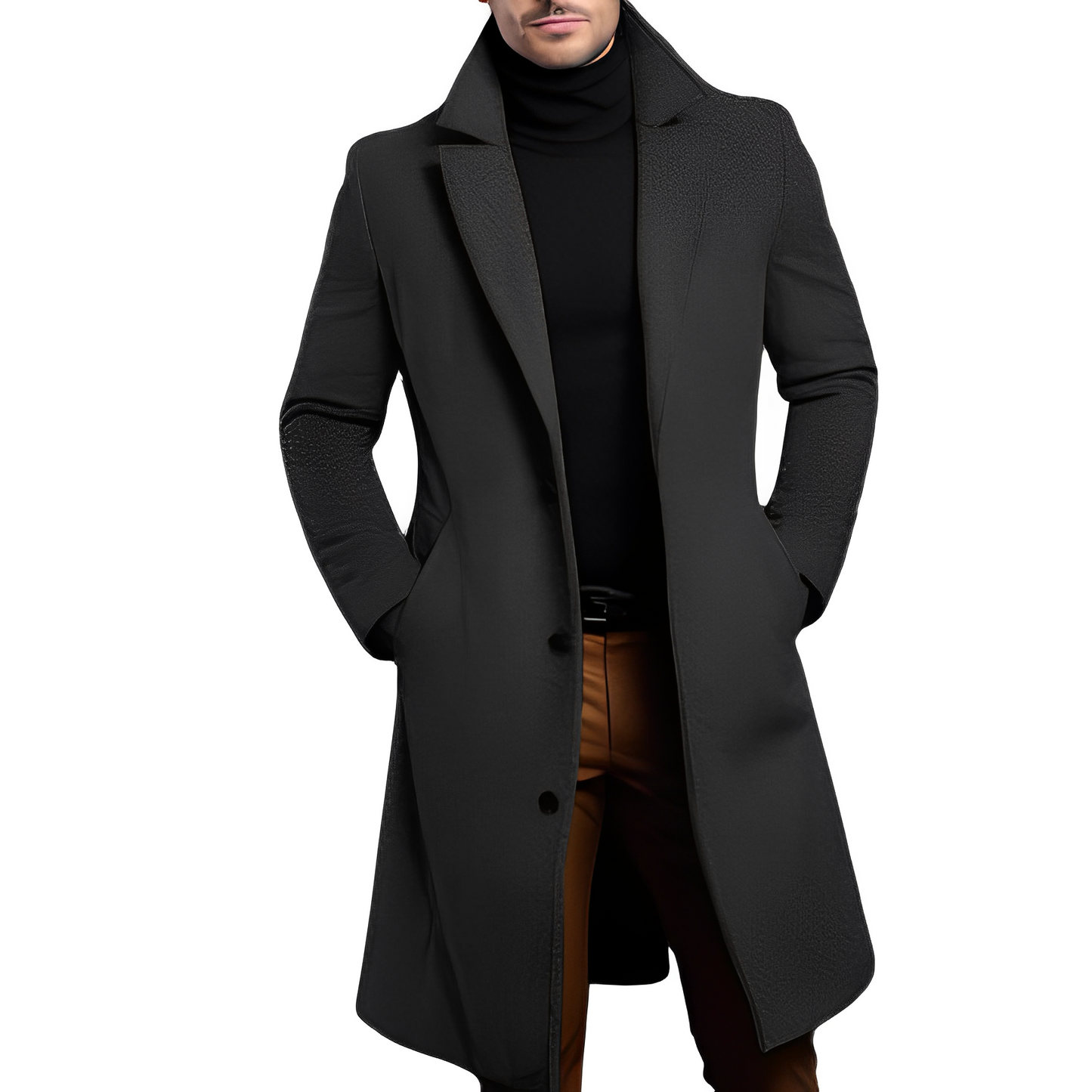 ModeGeist | Eleganter Wolltrenchcoat für Männer