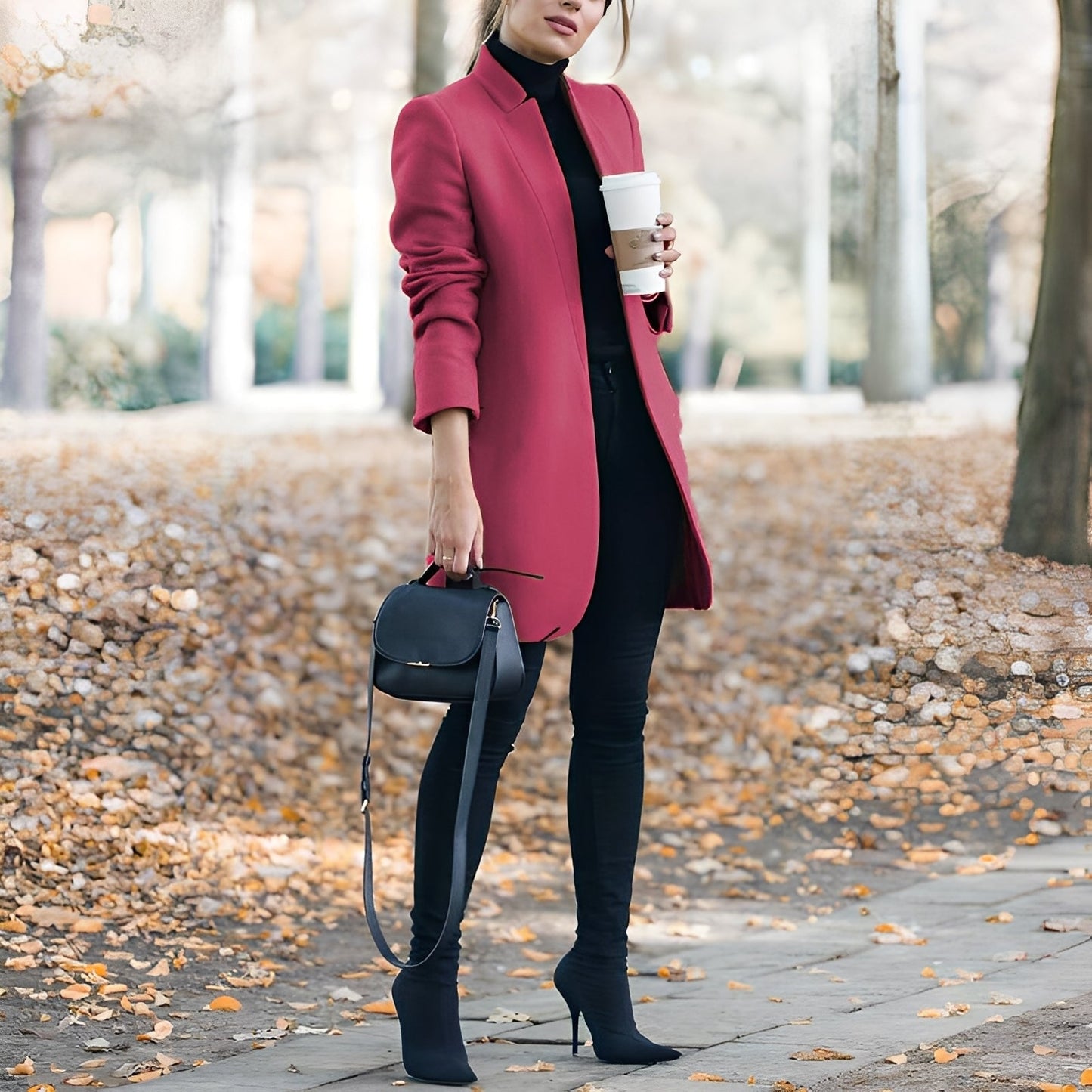 ModeGeist | Lässiger, Bunter Wollblazer für Frauen