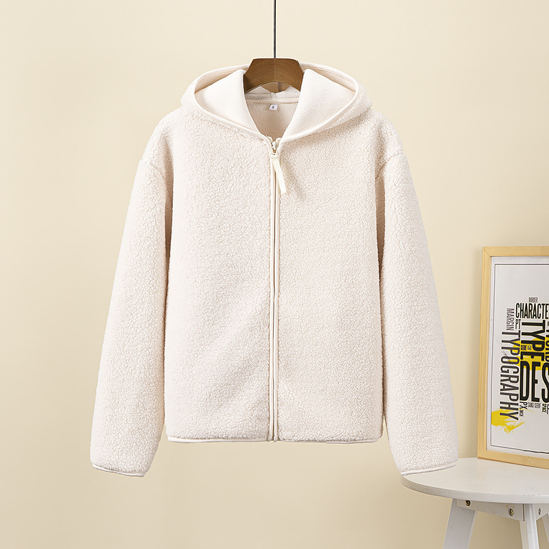 ModeGeist | Kapuzenjacke mit Reißverschluss und Weichem Sherpa Stoff, Fleece Weste