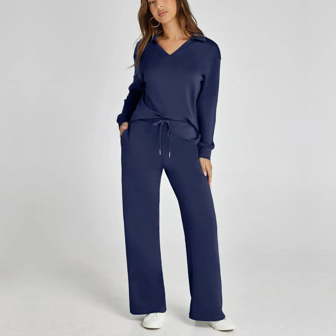 ModeGeist | Damen Loungewear Satz mit Weiten Hosen