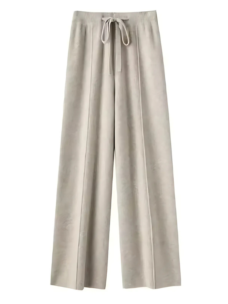 ModeGeist | Die Strickhose mit Weitem Bein für Stilvolle Gemütlichkeit